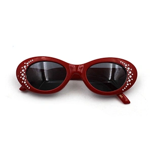 Hot girls diamond oval frame kids sunglasses