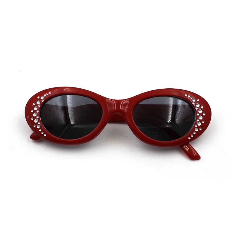 Hot girls diamond oval frame kids sunglasses