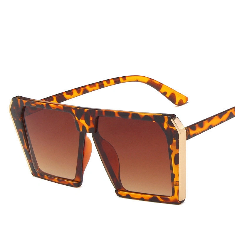 UNOC Fashion Glasses 2020 Sunglasses Square Metal Sun Glasses Frame Edge Men Women Unisex Retro Shade Sunglasses