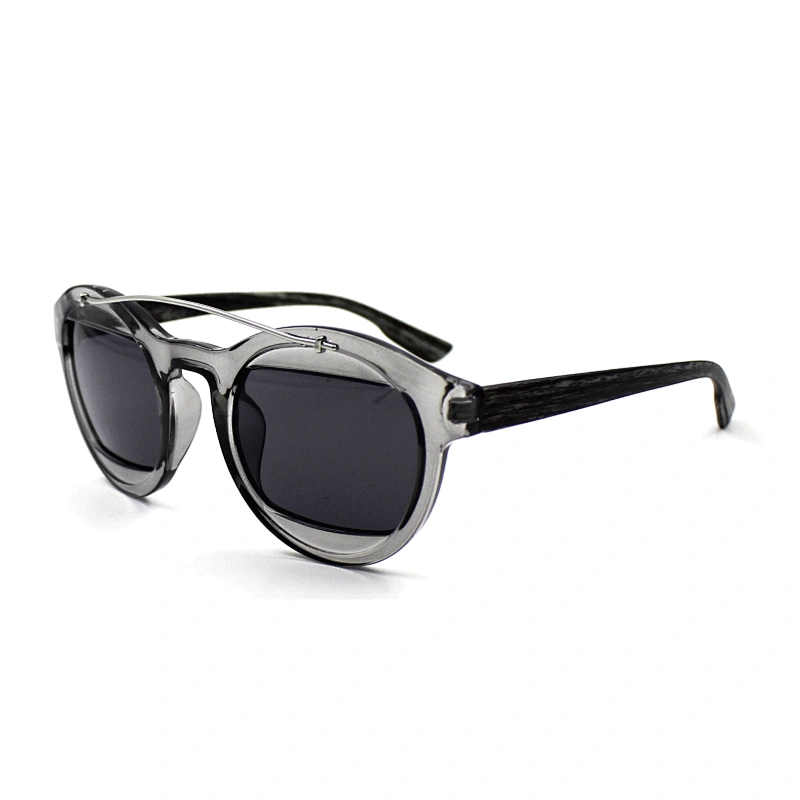 High quality metal bridge half lens sunglasses