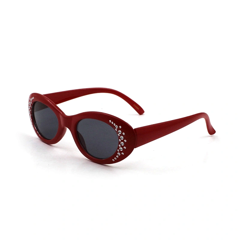 Hot girls diamond oval frame kids sunglasses