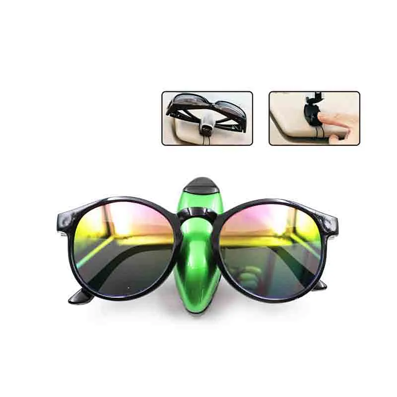 Sunglasses holder for auto car portable eyeglasses visor clip