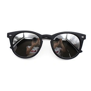 Fashion retro matt black frame plastic sun glasses