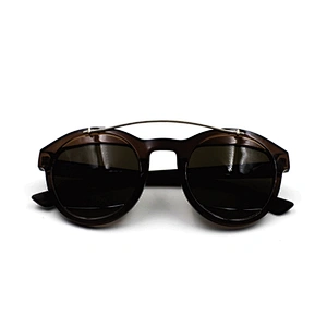 High quality metal bridge half lens sunglasses