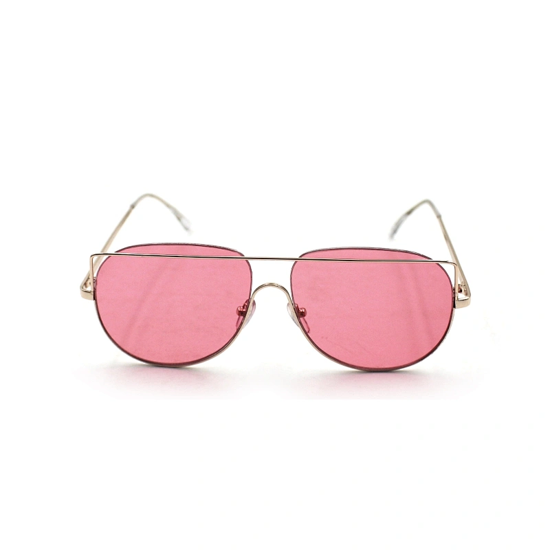 Personality travel color women pilot transparent sunglasses