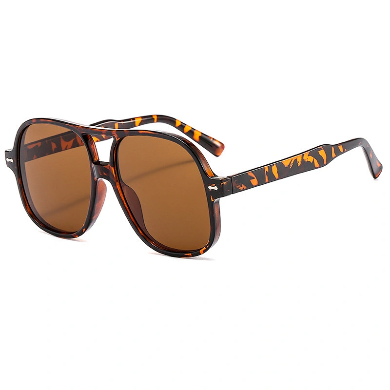 Newest Double Bridge Sun Glasses Fashion Vintage Unisex Eyewear Retro Studs Toad Sunglasses