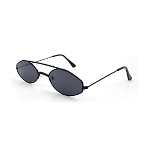 2021 New metal frame silver mirror lens small oval sunglasses