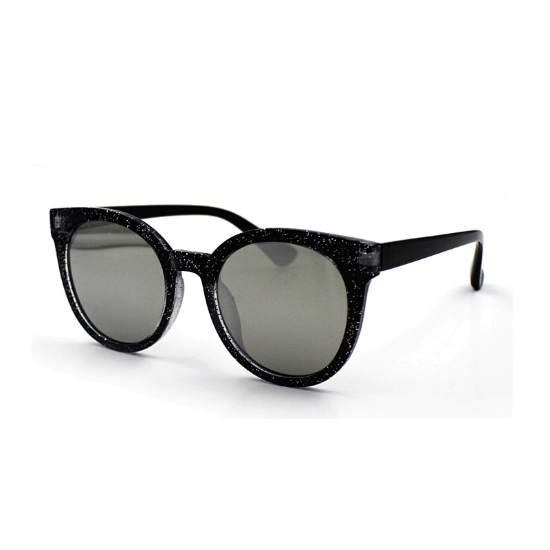 Shiny thin custom PC frame cat eye sunglasses women