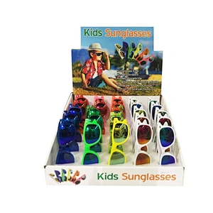 Fashionable colorful retro wholesale kids sunglasses