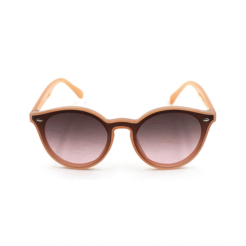 Fashion round custom logo sunglasses for women