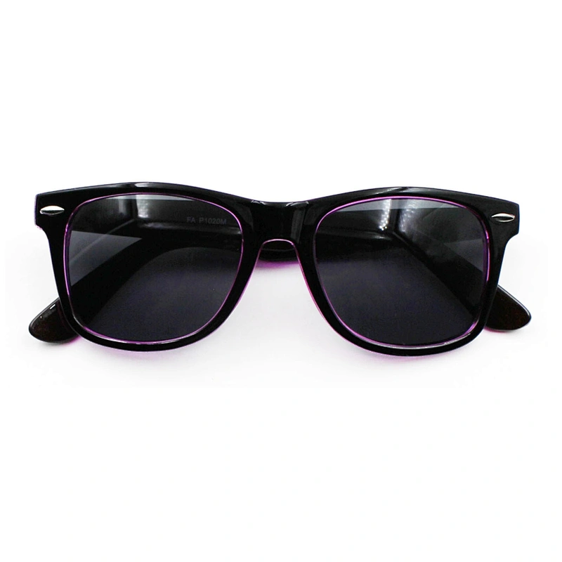 Fashionable UV 400 own logo printing plastic sunglass