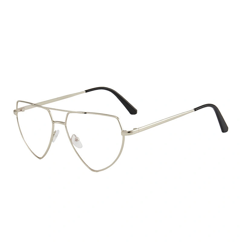 UNOC 2021 Polygonal Sharp Corners Sun Glasses Metal Sea Color Lens Eyewear Shade Womens Sunglasses For Party
