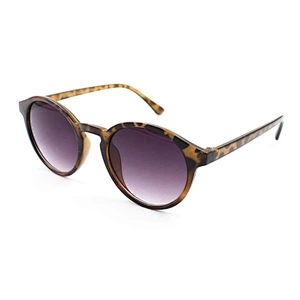 Excellent hot sale brown demi frame anti uv sunglasses