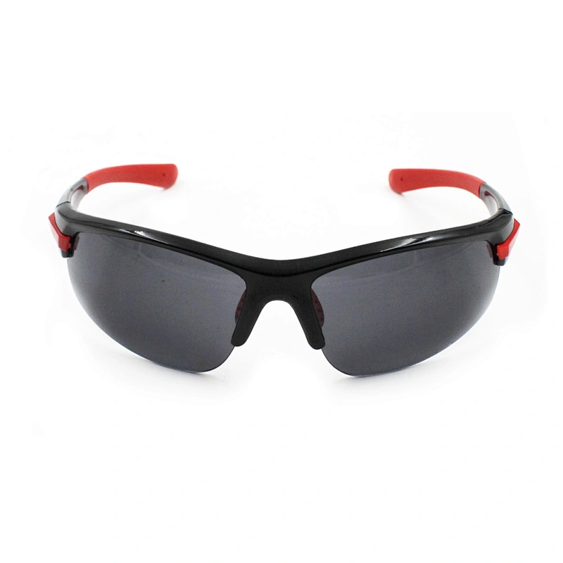 Fashion running red plastic frame sports sunglasses
