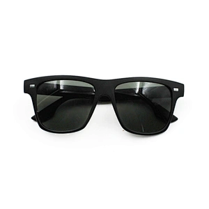 Fashionable rubberized frame custom logo sunglasses