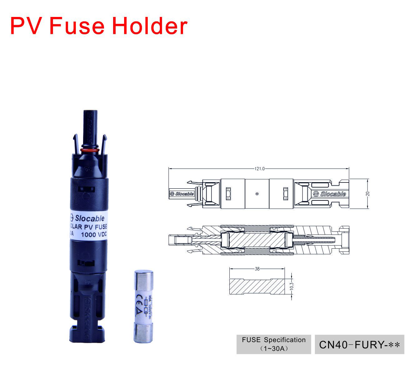 DC Waterproof Fuse Connector