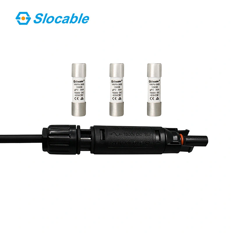 1500V DC Waterproof Fuse Connector with Copper Tinned Fuse