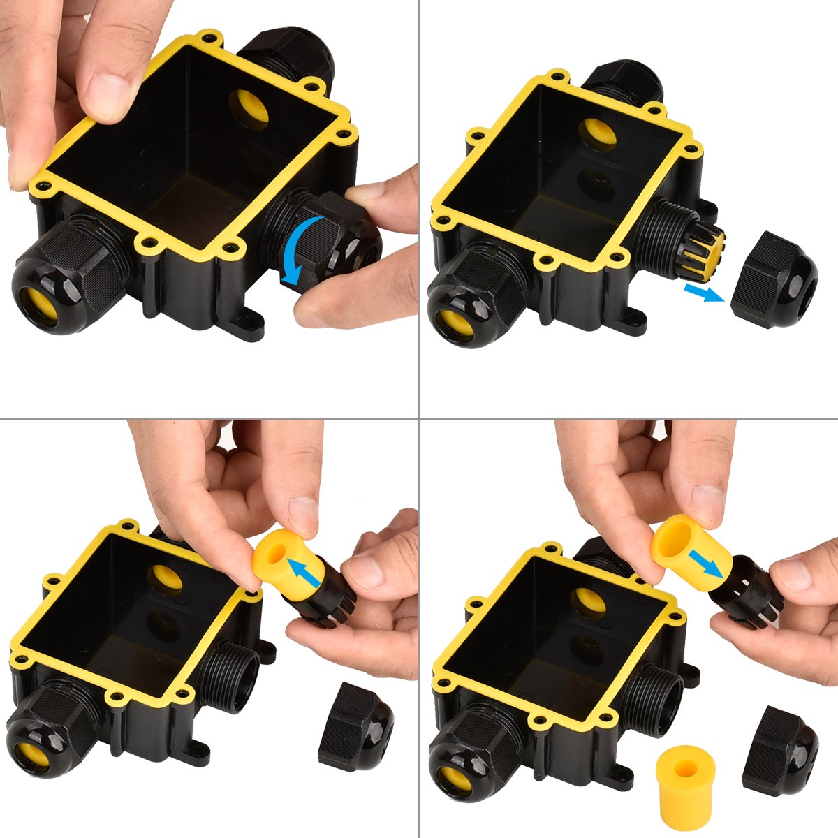 Y Type Electric Power Waterproof Connector