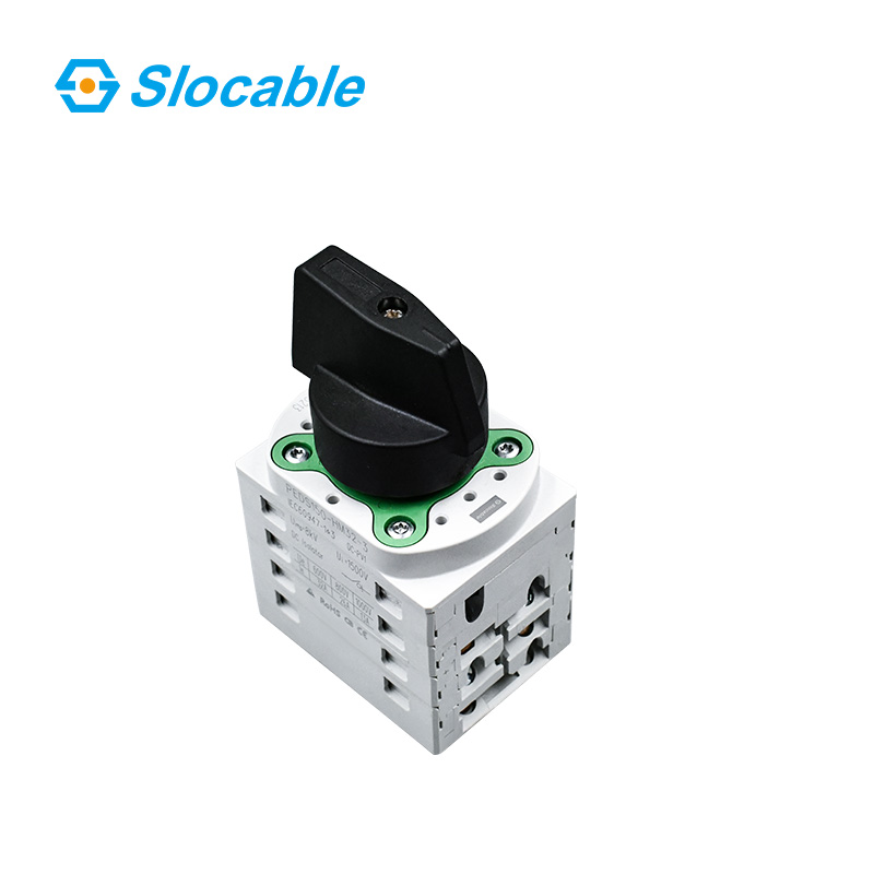1500V 16A 32A Single Hole Mounting DC Isolator Switch for Solar System