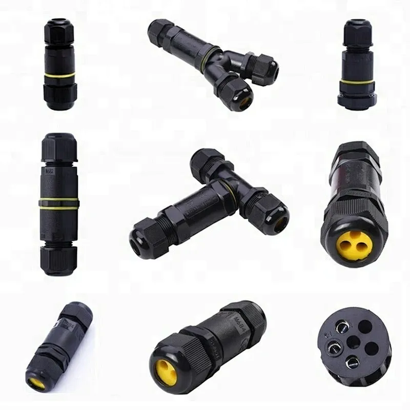 T Type Electric Power Waterproof Cable Connector
