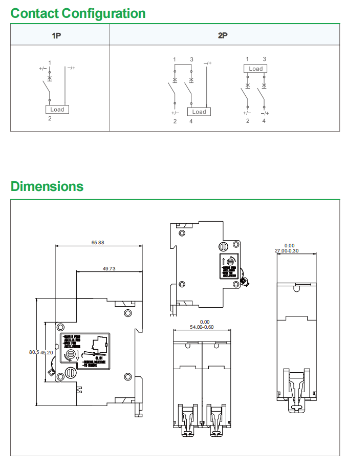 Low voltage DC Circuit Breaker for solar system