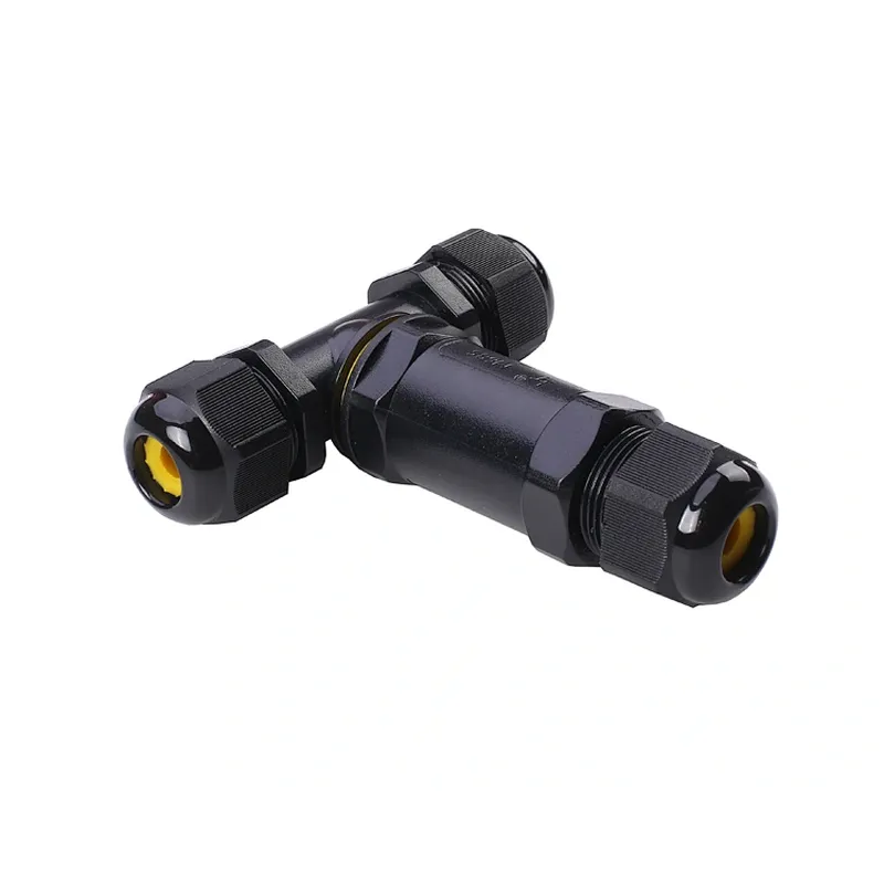 T Type Electric Power Waterproof Cable Connector