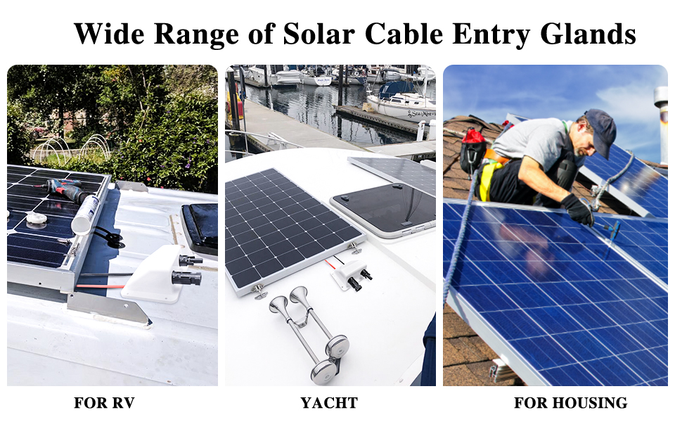 Waterproof ABS Solar Cable Entry Gland