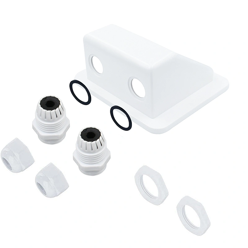 Waterproof ABS Mounting Double Hole Solar Cable Entry Gland