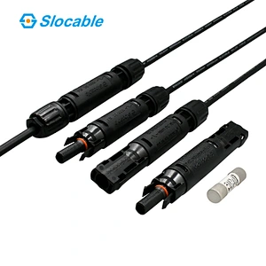 1500V DC Waterproof Fuse Connector with Copper Tinned Fuse