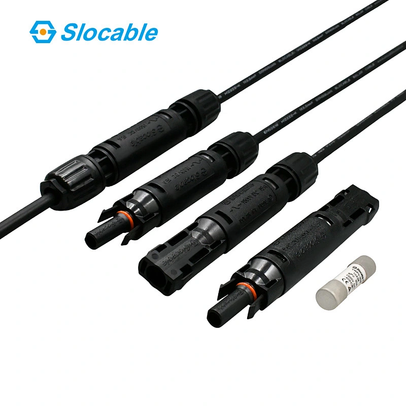 1500V DC Waterproof Fuse Connector with Copper Tinned Fuse