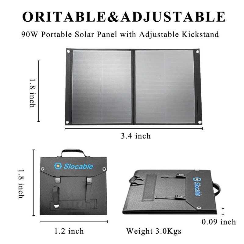 105W Portable Foldable Solar Panel Charger