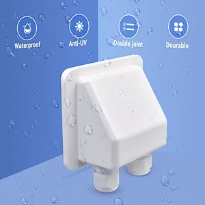 Waterproof ABS Mounting Double Hole Solar Cable Entry Gland