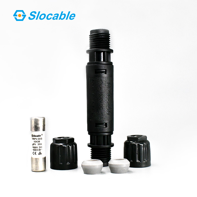 1500V DC Waterproof Fuse Connector with Copper Tinned Fuse