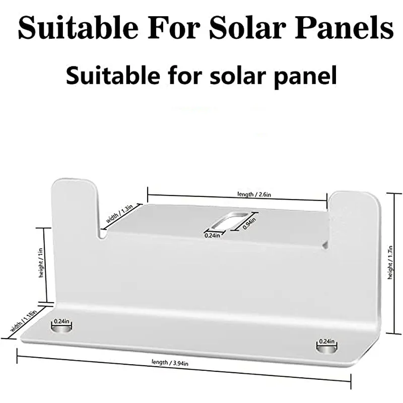 Solar Panel Mounting Z Brackets with Nuts and Bolts