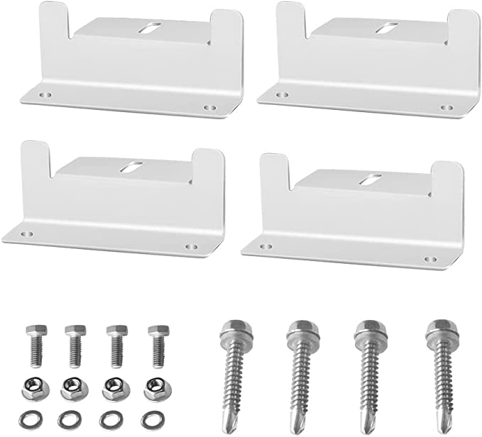 Solar Panel Mounting Z Brackets with Nuts and Bolts