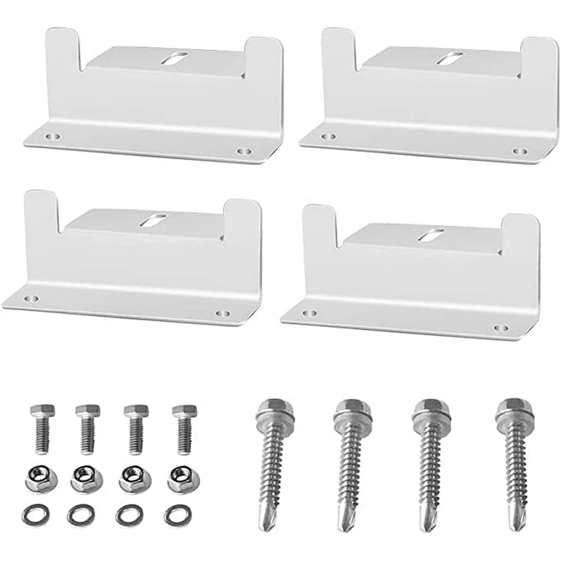 Solar Panel Mounting Z Brackets with Nuts and Bolts