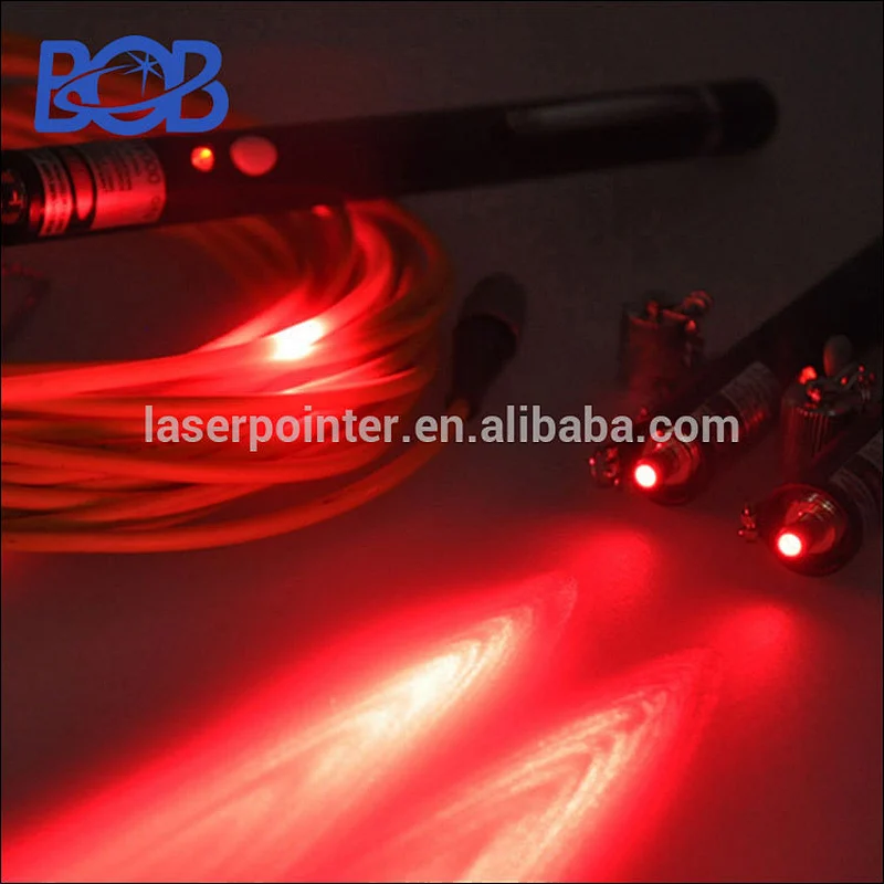 650nm bob underground mini fiber optic cable visual fault locator light source tester vfl printer laser pen red