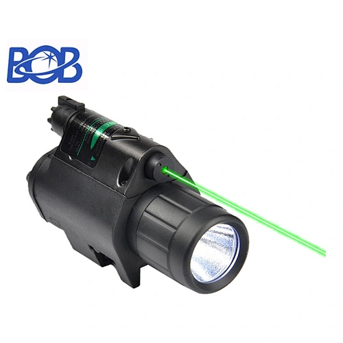 Combo Tactical CREE LED Flashlight with green Laser Sight Scope 20mm Rail