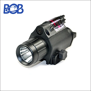 Combo Tactical CREE LED Flashlight with green Laser Sight Scope 20mm Rail