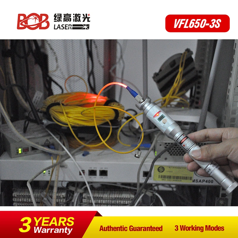 fiber optic tools 30 km red fiber optic tester BOB-VFL650-3S