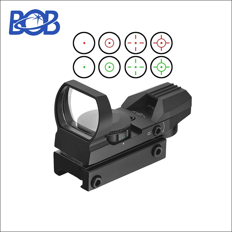 Red and Green Dot 4 Reticle Reflex Sight Send Color