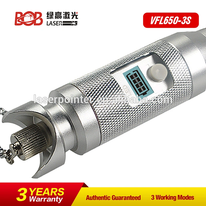 High quality Handheld Optical Fiber Identifier Tester 650nm Fiber Test Tool (BOB-VFL650-3S)