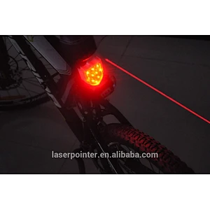 2015 Factory Price Wholesale Professional Rechargeable Red LED and LASER Bicycle Light IDS666,High Quality New Laser Bike Light