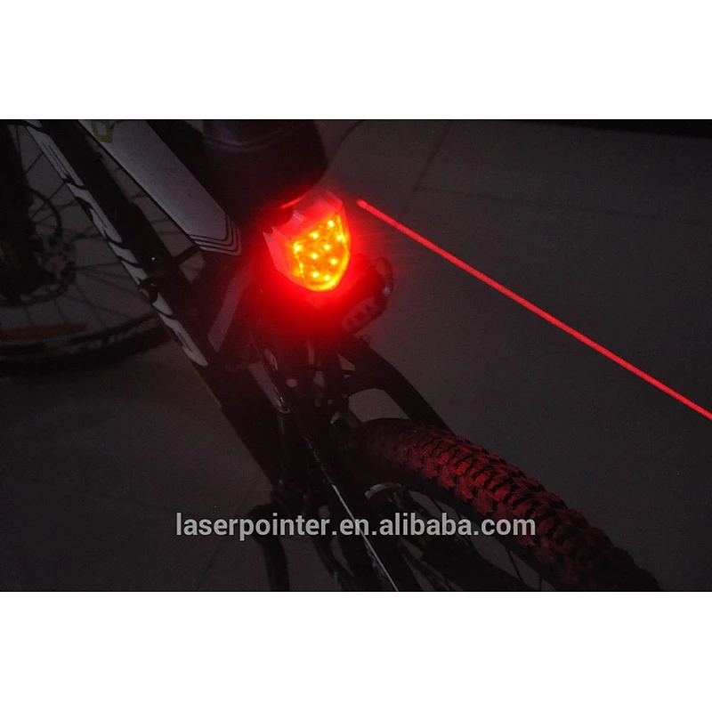 2015 Factory Price Wholesale Professional Rechargeable Red LED and LASER Bicycle Light IDS666,High Quality New Laser Bike Light
