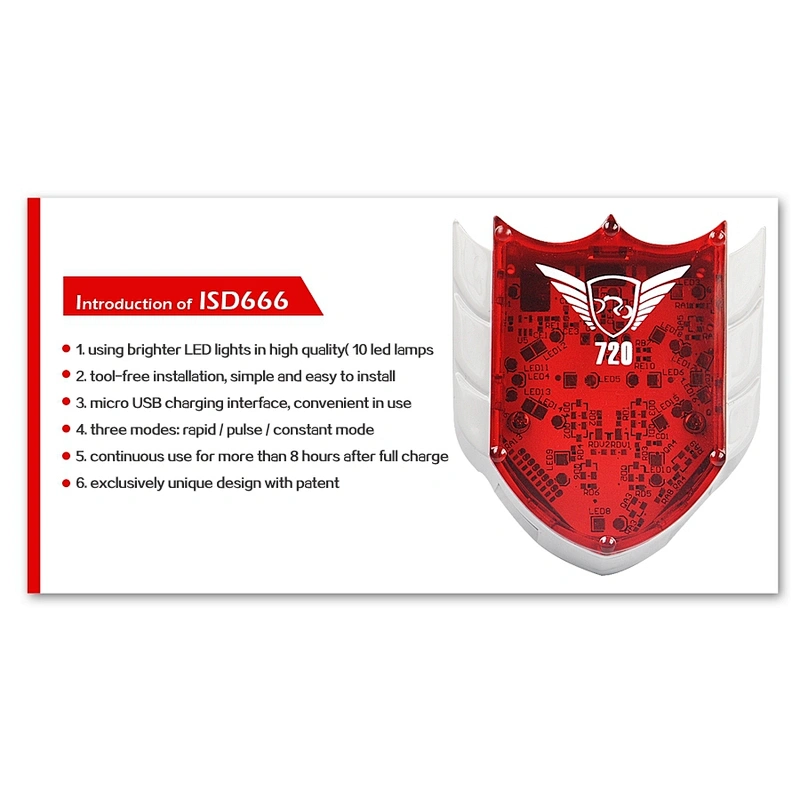 2015 Factory Price Wholesale Professional Rechargeable Red LED and LASER Bicycle Light IDS666,High Quality New Laser Bike Light
