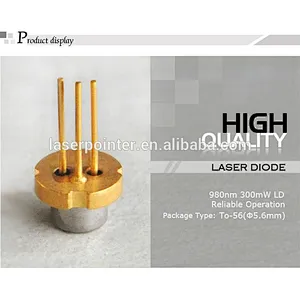 IR laser diodes 980nm TO18 5.6mm package 300mw LD