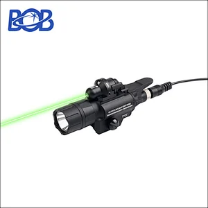 420 Lumens Tactical Flashlight Green Laser Sight for Picatinny Rail