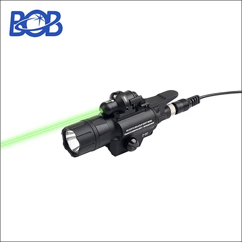 420 Lumens Tactical Flashlight Green Laser Sight for Picatinny Rail