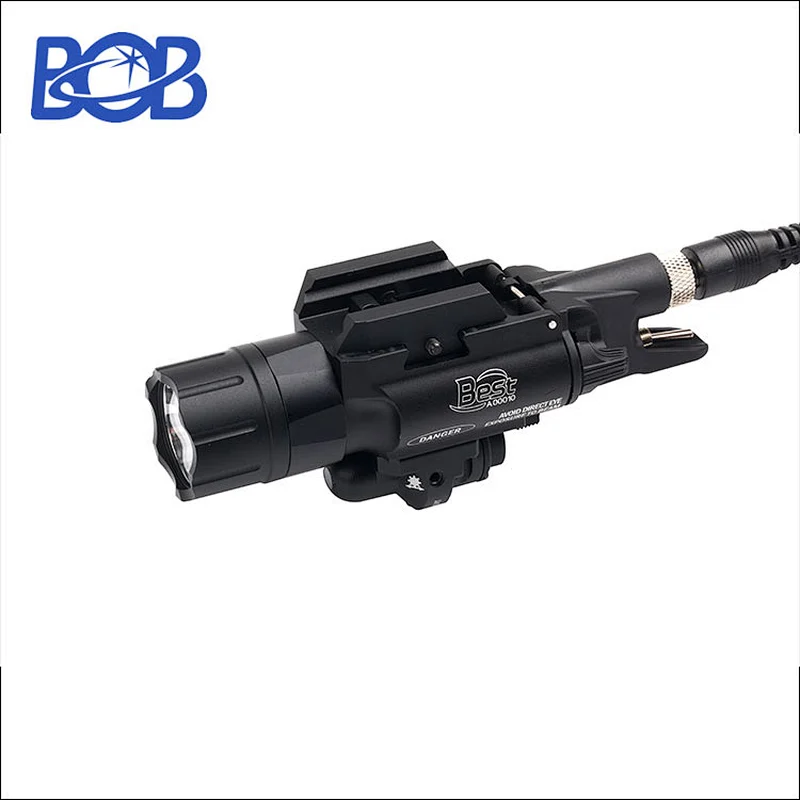 420 Lumens Tactical Flashlight Green Laser Sight for Picatinny Rail