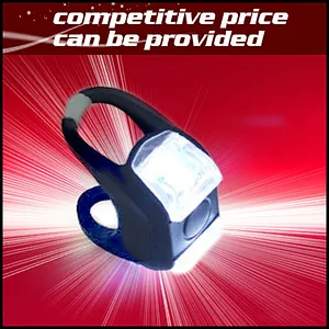 Hot sale bike lamp silicone bicycle waterproof warning light